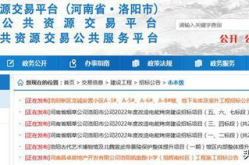 洛阳招标,城市阳台、道路建设、工程机械等多元化项目齐头并进”